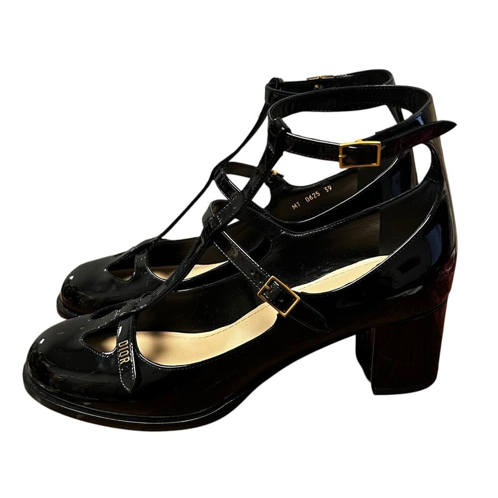 Christian Dior Dior Aime Dior Patent Leather Mary Jane Pumps Womens 39 / US 9 - Picture 5 of 11